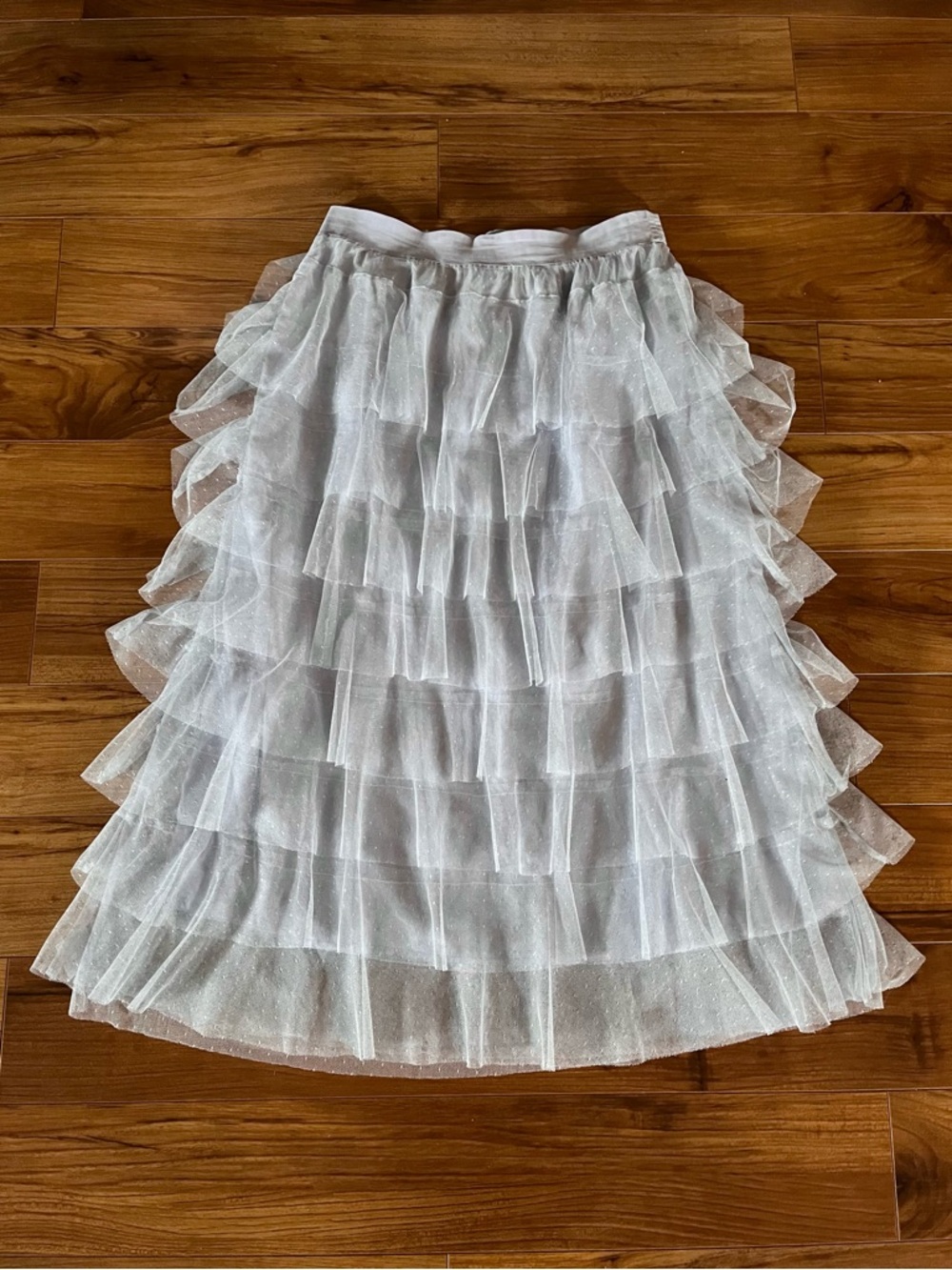 Anthropologie Ashley Tulle Midi Skirt Medium - Picture 3 of 16